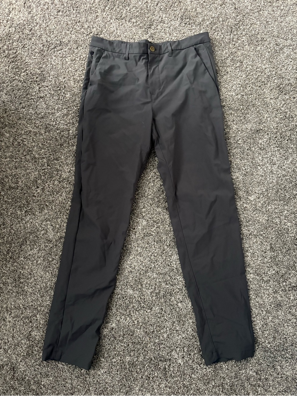 ZYIA Men's Black Chinos - Straight Tailored Cut